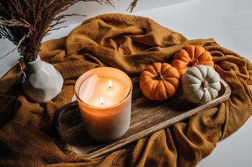Rustic Cozy Fall Decor Pumpkins