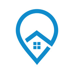 Home icon for the real estate logo