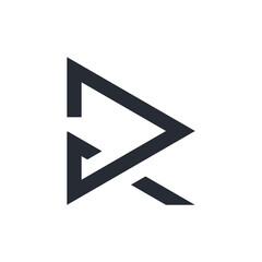 Creative Initial letter R logo vector design template