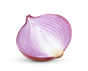 Red onion isolated on transparent png - obrazy, fototapety, plakaty