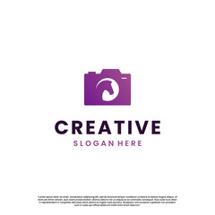 horse media logo design with modern gradient color
