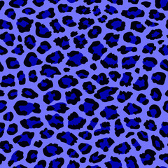animal print. leopard spots seamless pattern. animal pattern. blue animal spots background. blue leopard spots.