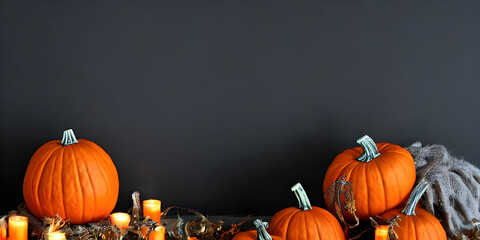 halloween pumpkins social media banner