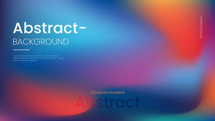 Abstract background with colorful blurred gradients