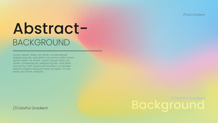 Abstract background with colorful blurred gradients