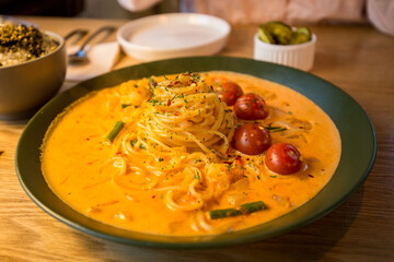 tomato soup with bread