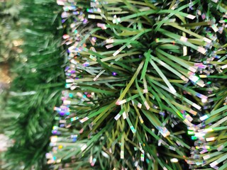 Beautiful green Christmas frost decorations at Christmas,Hermosos adornos&nbsp; de escarchas navide&ntilde;as de color verde&nbsp; en Navidad