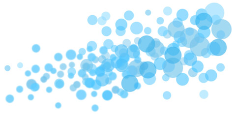 水色のキラキラした背景イラスト　イルミネーション　ネオン　玉ボケ　webバナー　泡