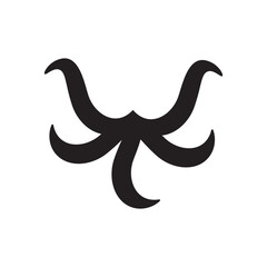 Octopus icon logo illustration vector