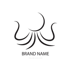 Octopus icon logo illustration vector
