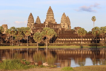Fototapeta na wymiar Cambodia. Angkor Wat temple. Hindu temple built at the beginning of the 12th century, during the reign of Suryavarman II and dedicated to the god Vishnu.
