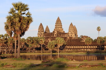 Cambodia. Angkor Wat temple. Hindu temple built at the beginning of the 12th century, during the...