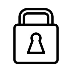 Padlock outline icon