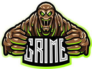 The grime esport mascot © Visink.art