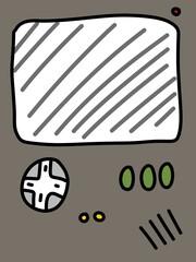 art color of game control cartoon