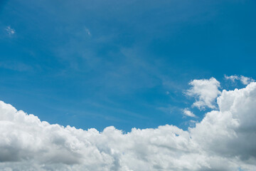 Fototapeta na wymiar Large cloud on blue sky