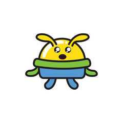 illustration vector graphic of mascoot cartoon doodle character.