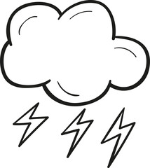 Storm hand drawn outline style