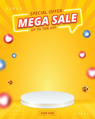 sale banner template design, Special offer composition.