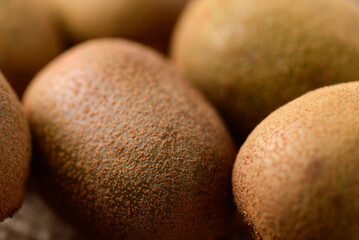 Close up of fresh kiwi fruit texture background