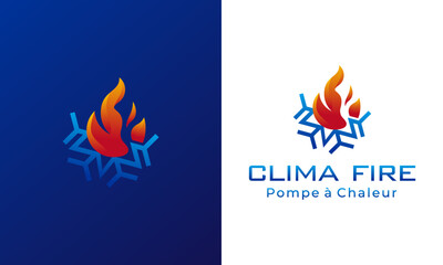 Fire With Snow Logo Inspiration