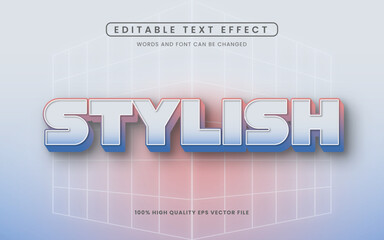 Stylish editable text effect