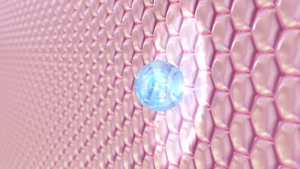 3D cosmetic Magic serum moisturizes and closes up sagging skin cells. Modern moisturizers are used to brighten dark skin tones. Age spots or freckles serum.