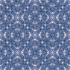 Seamless fractal pattern in vector format for printed fabrics or any other purposes. Every object is grouped base on color so the pattern is editable, tileable and easy to use.