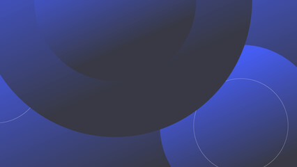 Abstract blue background and circle lines, background with copy space for design, vector.