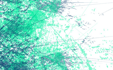 Abstract grunge texture splash paint blue and green background