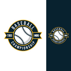 baseball badge vector graphic template. sport illustration in emblem badge patch style.