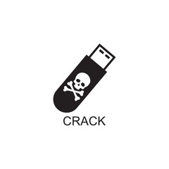crack icon , compaction icon vector