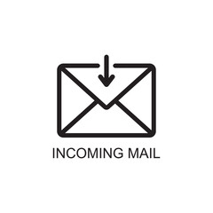 incoming mail icon , message icon