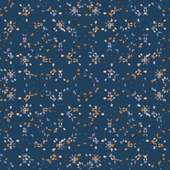 Seamless fractal pattern in vector format for printed fabrics or any other purposes. Every object is grouped base on color so the pattern is editable, tileable and easy to use.