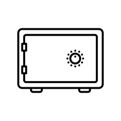 Deposit boc icon for banking or finance in black outline style