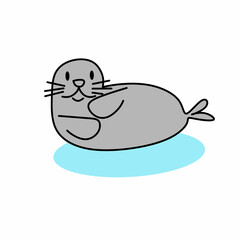 Cartoon of seal