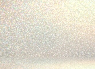 Brilliance sanded textured wall and floor 3d illustration. Light shimmer empty room. Pastel glittering background.