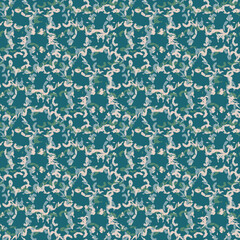 Seamless fractal pattern in vector format for printed fabrics or any other purposes. Every object is grouped base on color so the pattern is editable, tileable and easy to use.