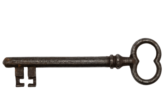 old antique key old craftsmanship