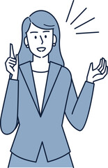 講師や専門家などの業務をこなすキャリアウーマン