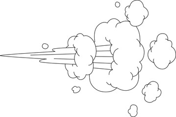 Angry smoke stressed emotion right side