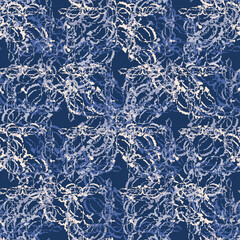 Seamless fractal pattern in vector format for printed fabrics or any other purposes. Every object is grouped base on color so the pattern is editable, tileable and easy to use.