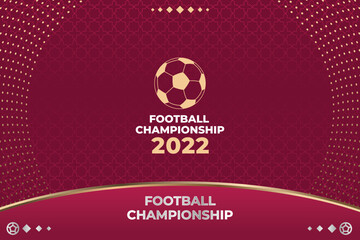 Football World Cup 2022 Background Vector