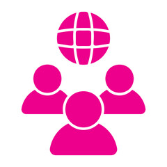 outsourcing gradient icon