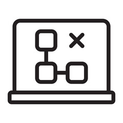 Obraz premium strategy line icon