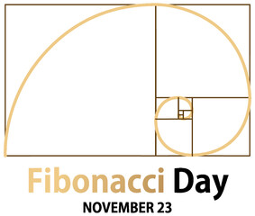 Fibonacci day poster design