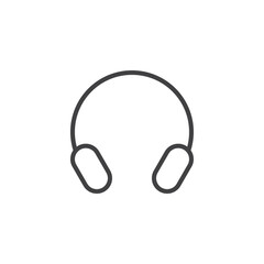 Headphones line icon