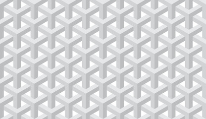 3d White geometric seamless background