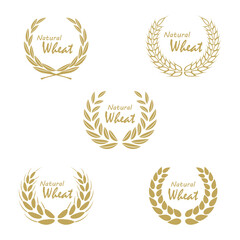 Wheat Logo template vector illustration design
