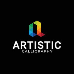 Letter C - Calligraphic Mosaic logo